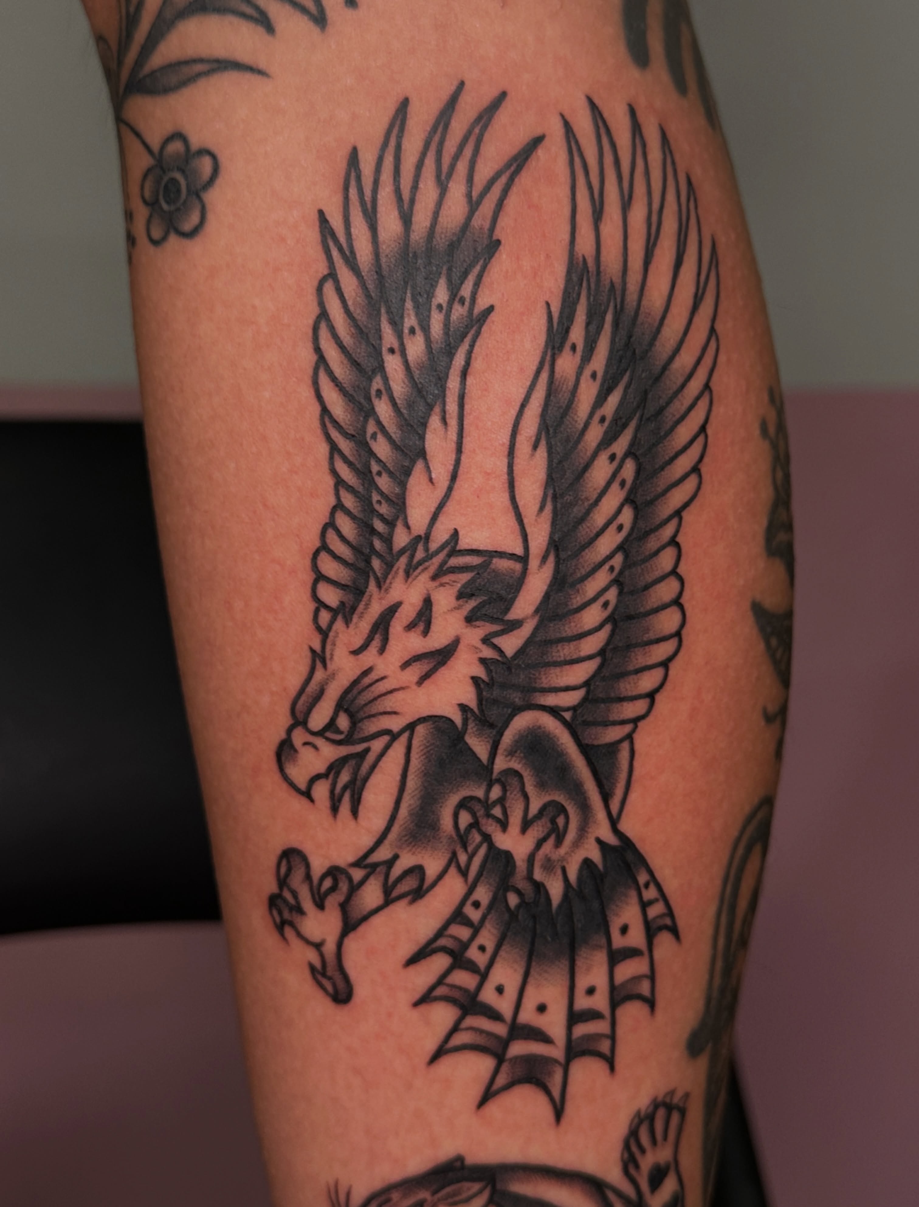 Phoenix black and grey tattoo on the forearm by ⊹₊⟡⋆ 𝕵𝖔𝖎𝖊 ⊹₊⟡⋆