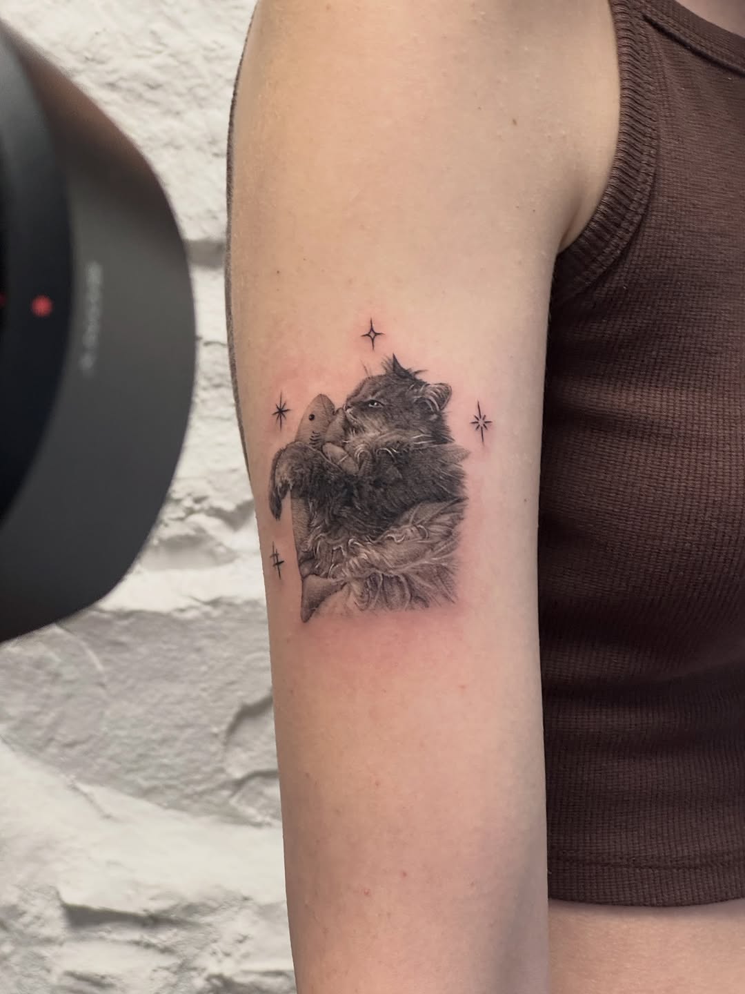 Tattoo by @zeeyo_tattoo — realism, black_and_grey