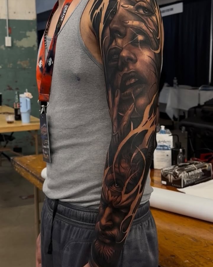 Tattoo by @michaelsosaink — realism, dark_realism