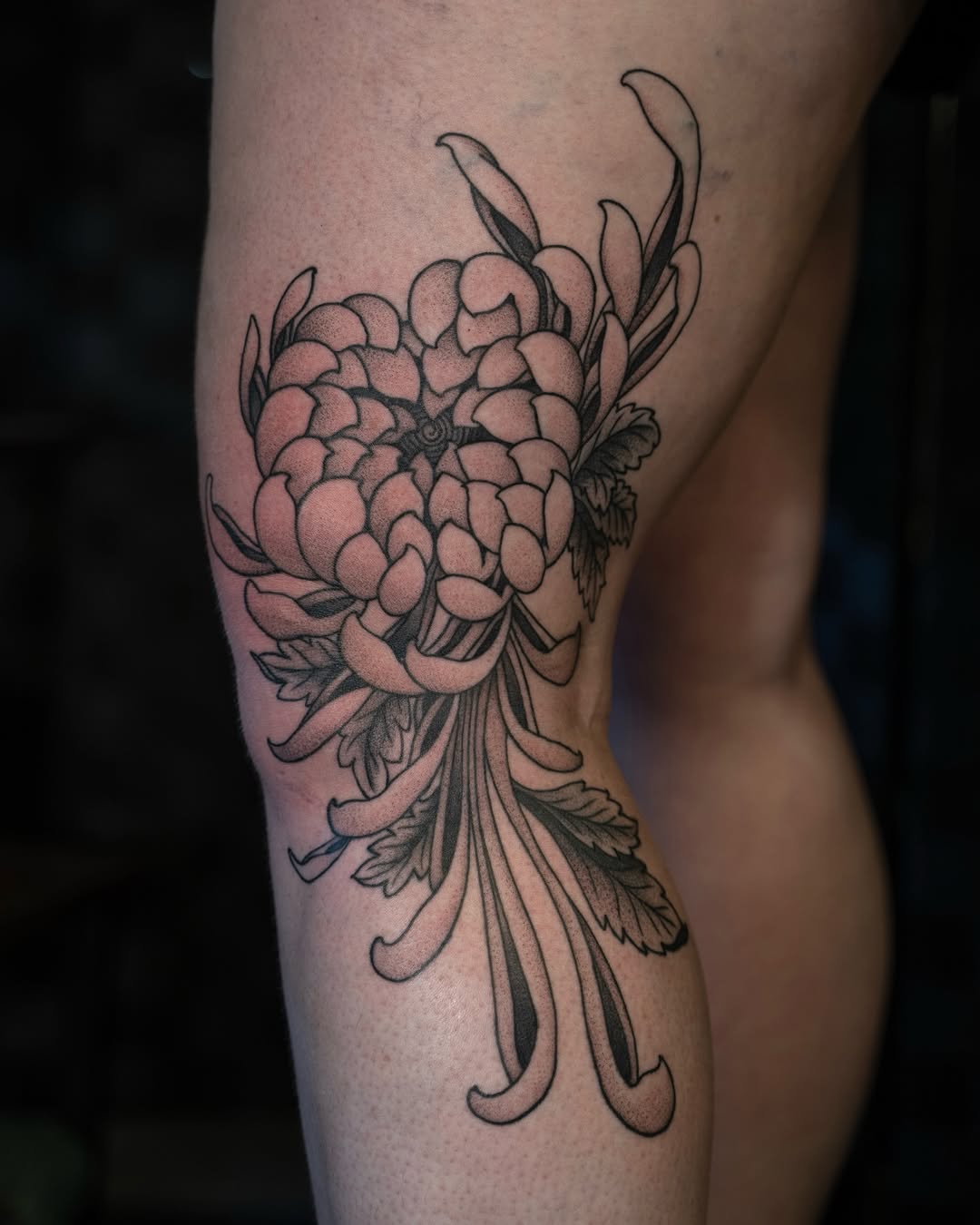 Tattoo by @largedrpeppa β black_and_grey, dotwork