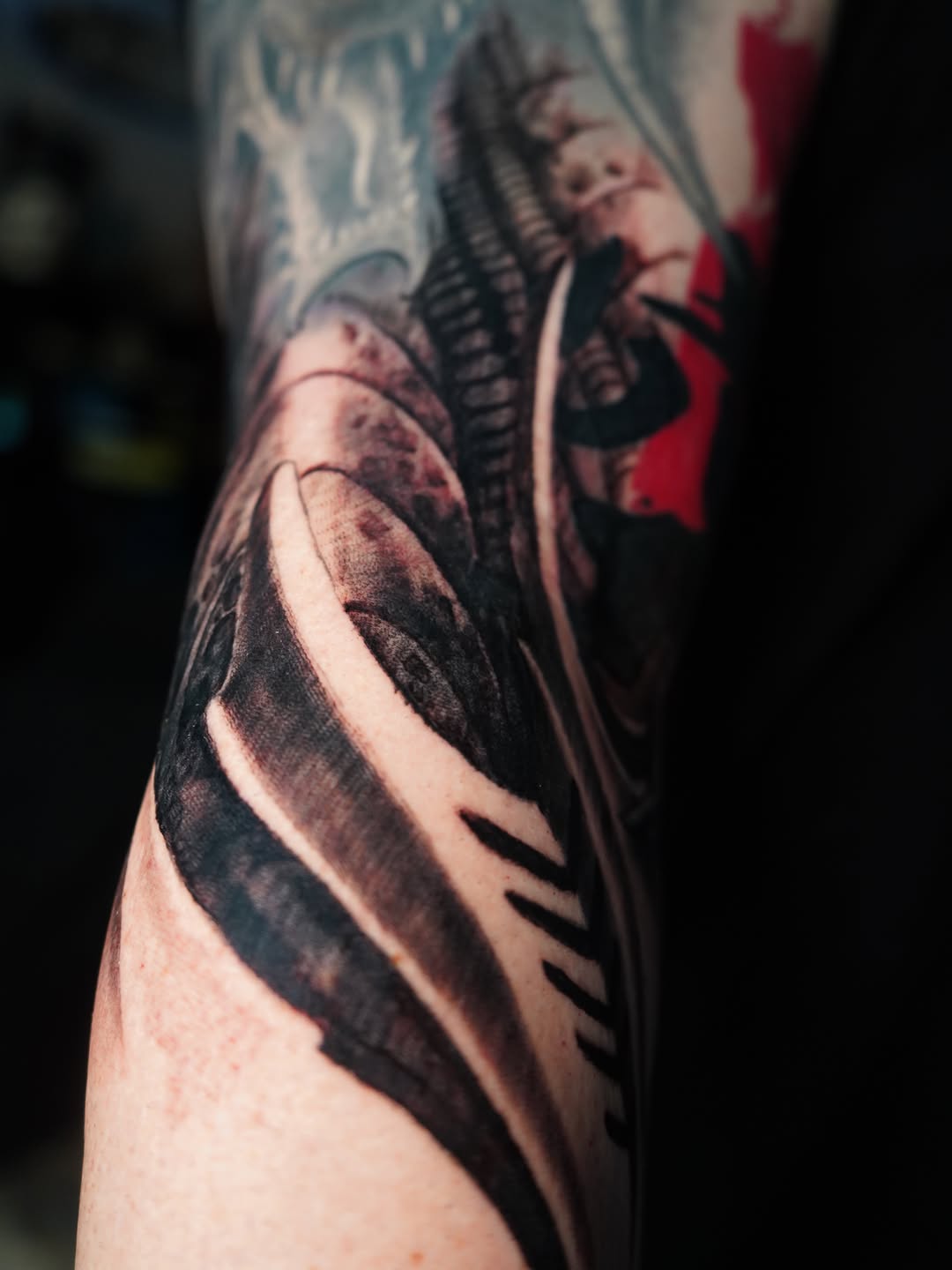 Tattoo by @darlgnau — dark_realism, trash_polka