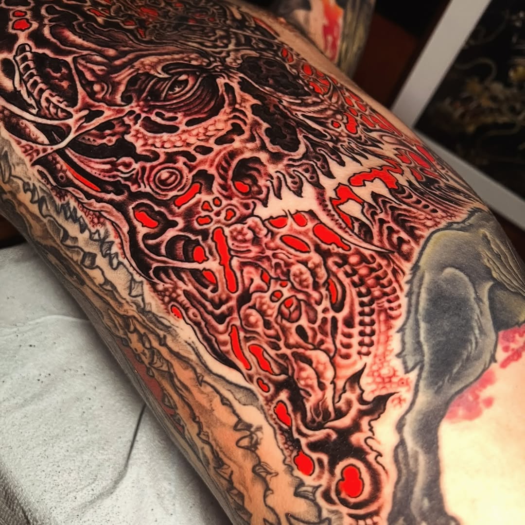 Tattoo work at Middle Tennessee Tattoo Expo 2026