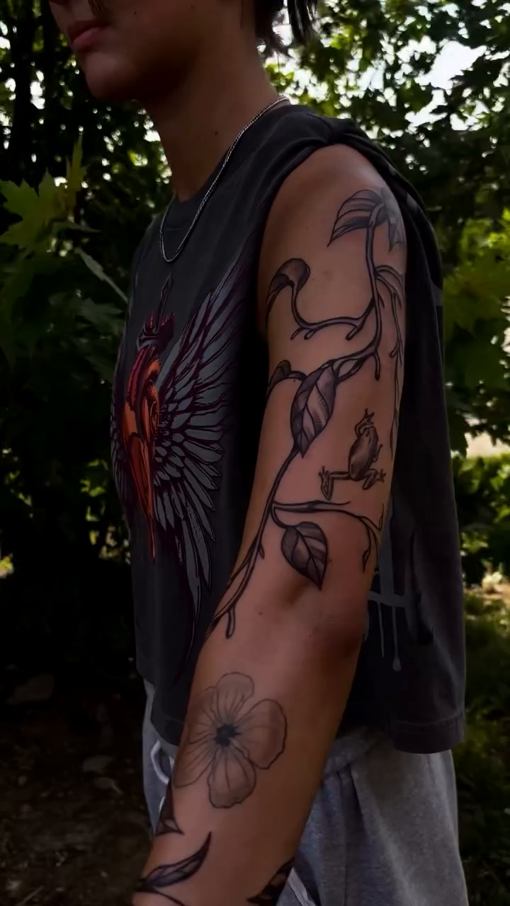 Tattoo by @_jtattoos222 β fine_line, black_and_grey