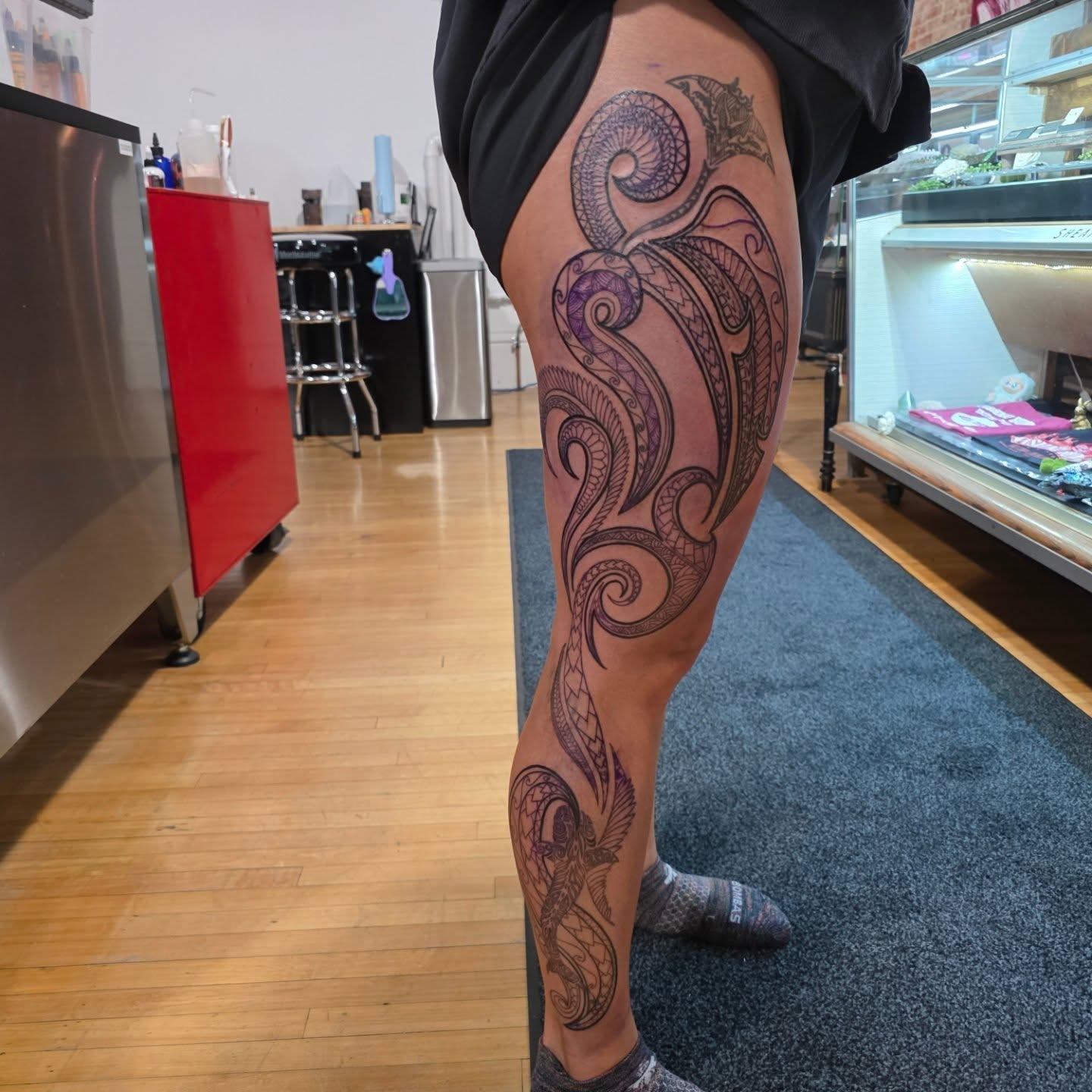 Tattoo by @bearthedemo — tribal
