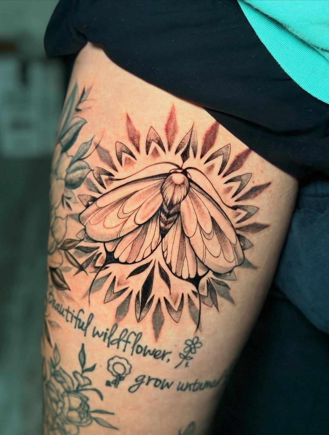 Tattoo by @eldadthegr8 โ fine_line, black_and_grey