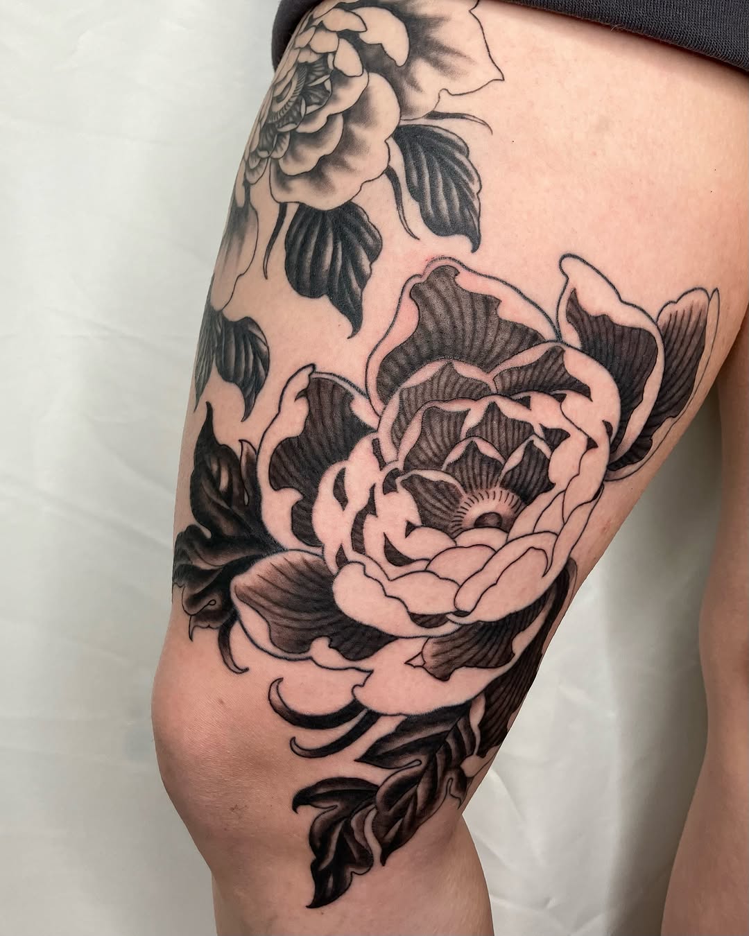 Tattoo by @huntermcginnis_ โ japanese_irezumi, black_and_grey