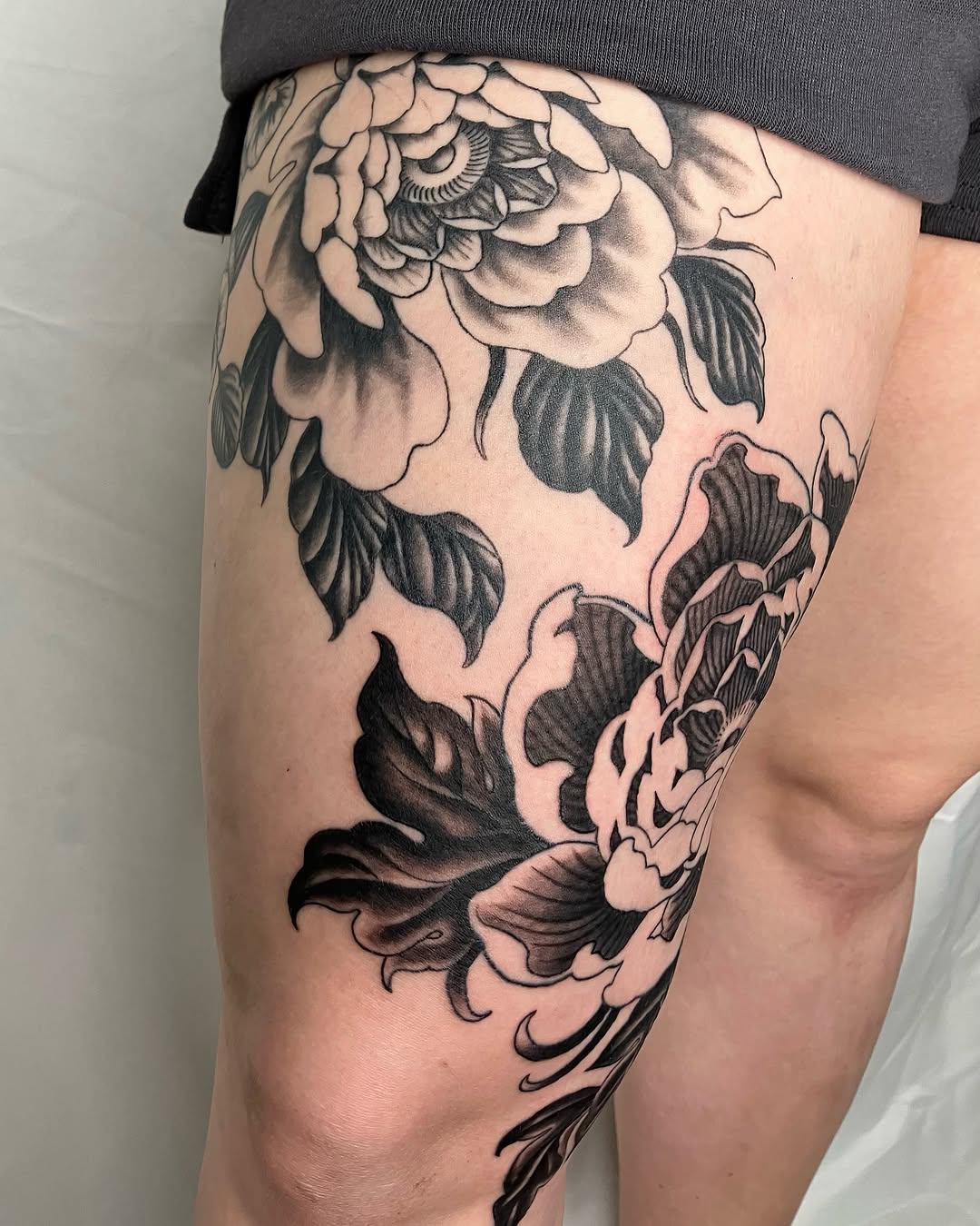 Tattoo by @huntermcginnis_ โ japanese_irezumi, black_and_grey