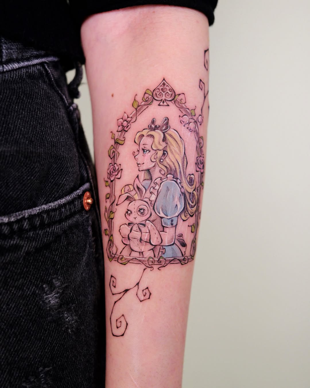 Tattoo by @lunarabbittattoo â anime, fine_line