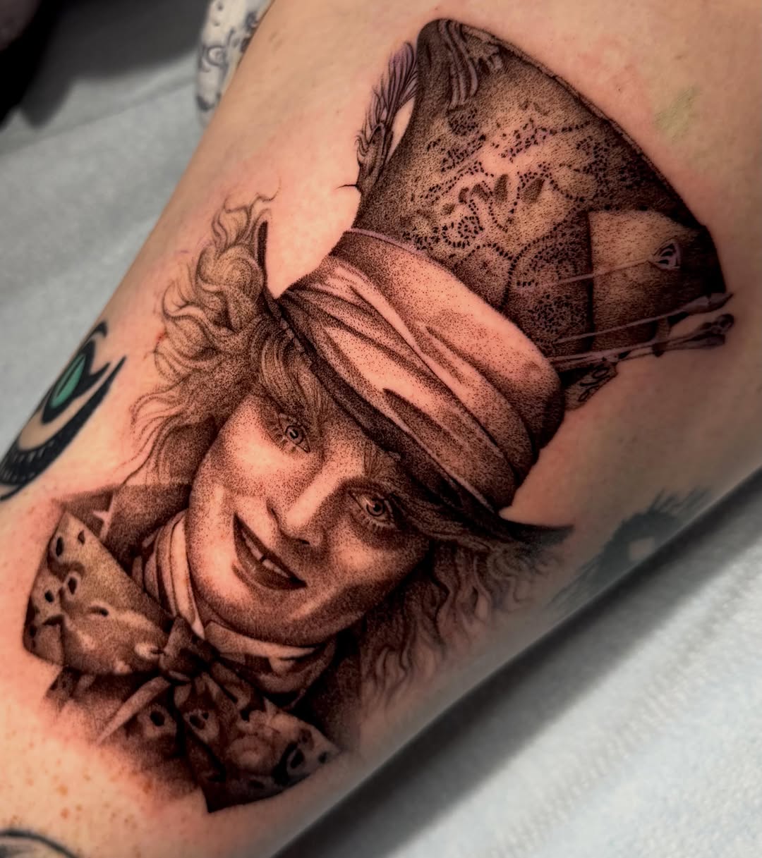 Tattoo by @dragonink.tattoos — realism, dotwork