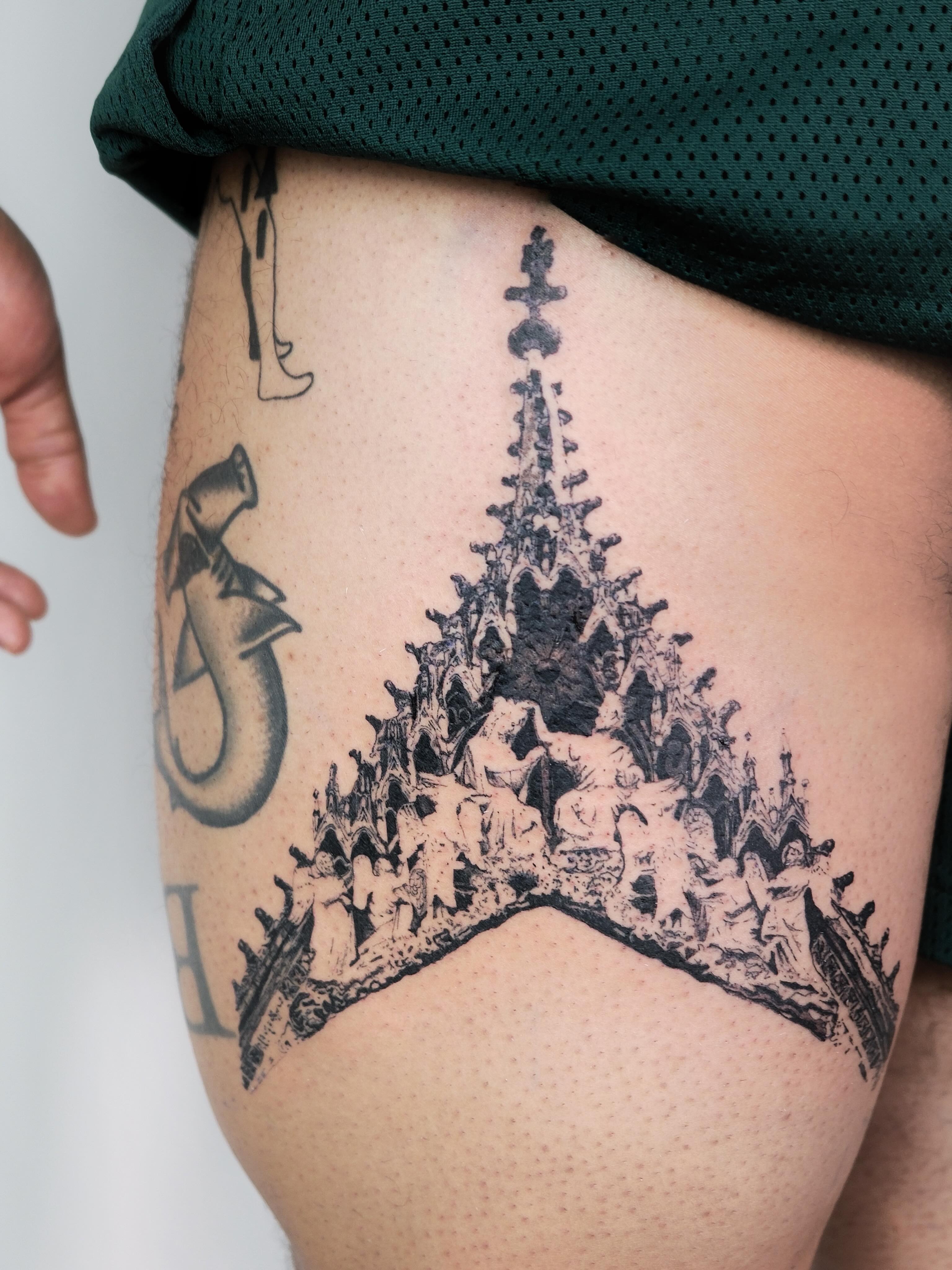 Tattoo by @antivist_tattoo — black_and_grey