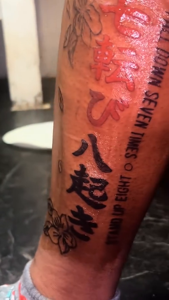 Tattoo by @tooda_jay — japanese_irezumi, lettering_script