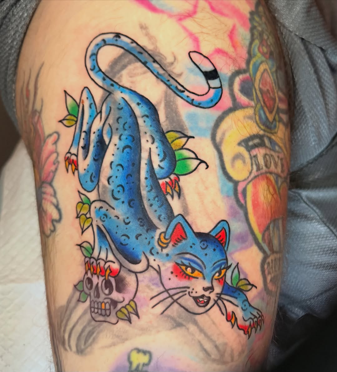 Tattoo by @skeeter_tattss — american_traditional, dotwork