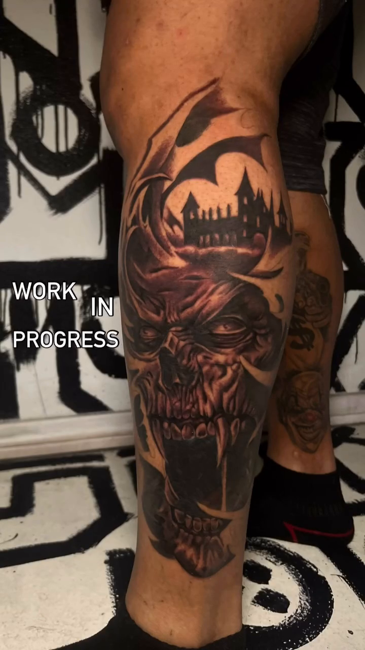 Tattoo by @demondrool — dark_realism, black_and_grey