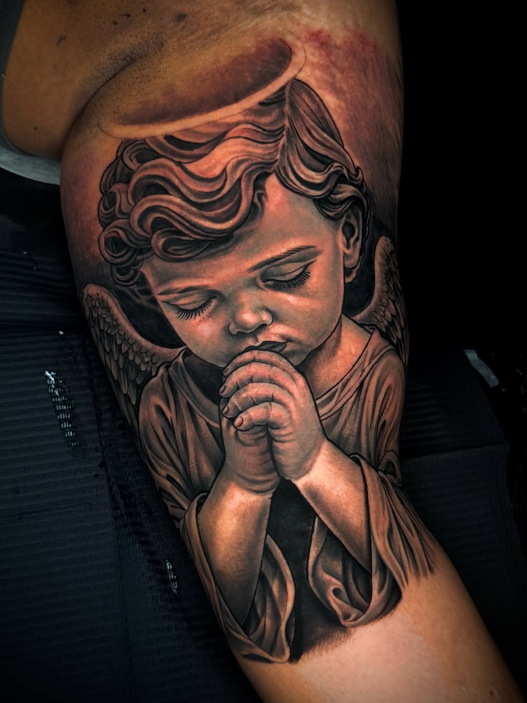 Tattoo by @screwhead_inkz — realism, black_and_grey
