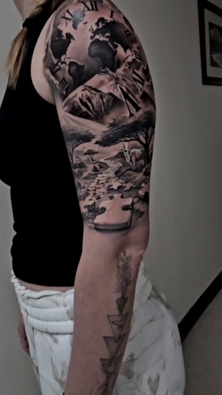 Tattoo by @tylermalek — realism, black_and_grey