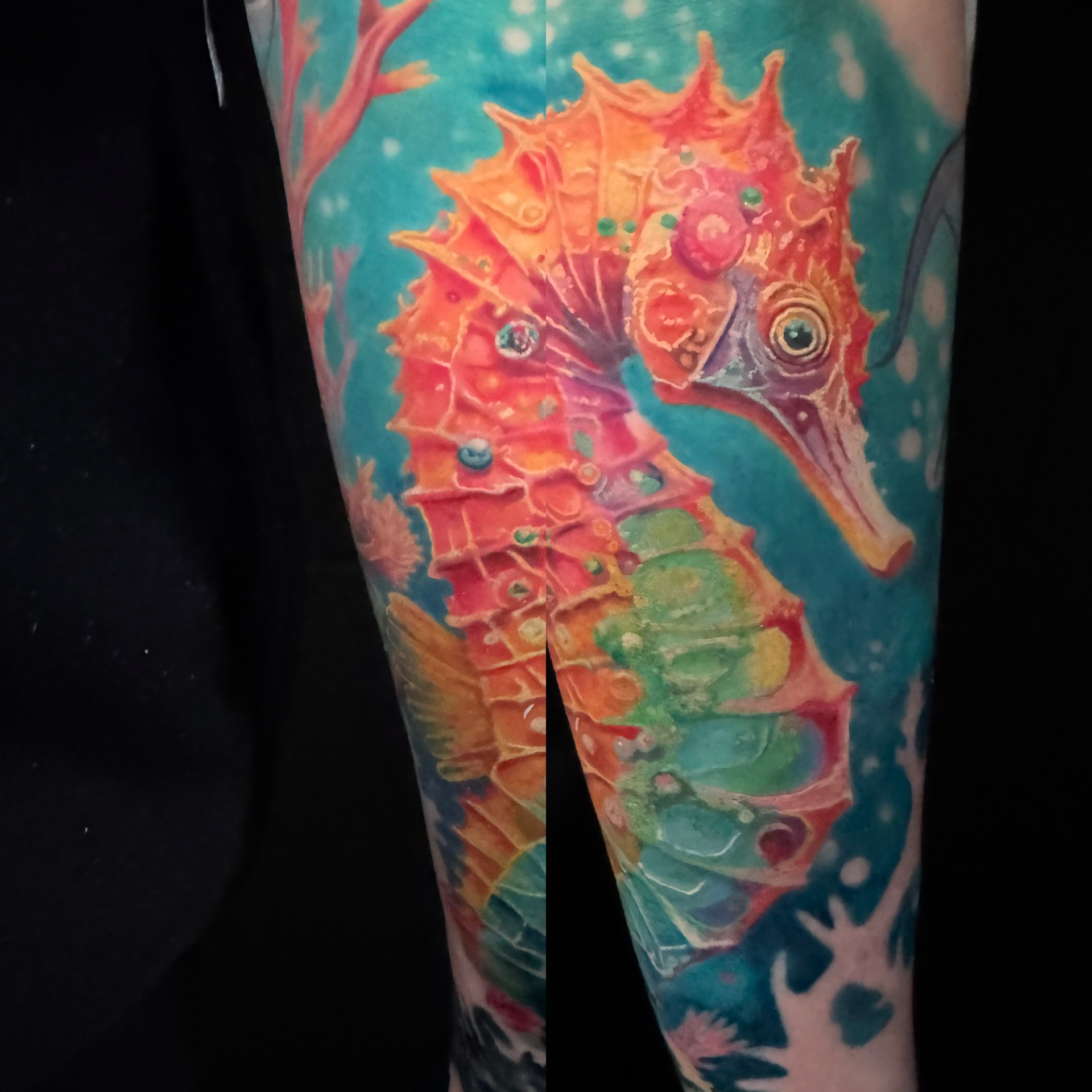 Tattoo by @calebwhitetattoos — watercolor