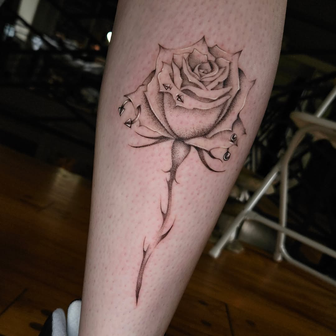 Tattoo by @courtlynblissink — black_and_grey, realism