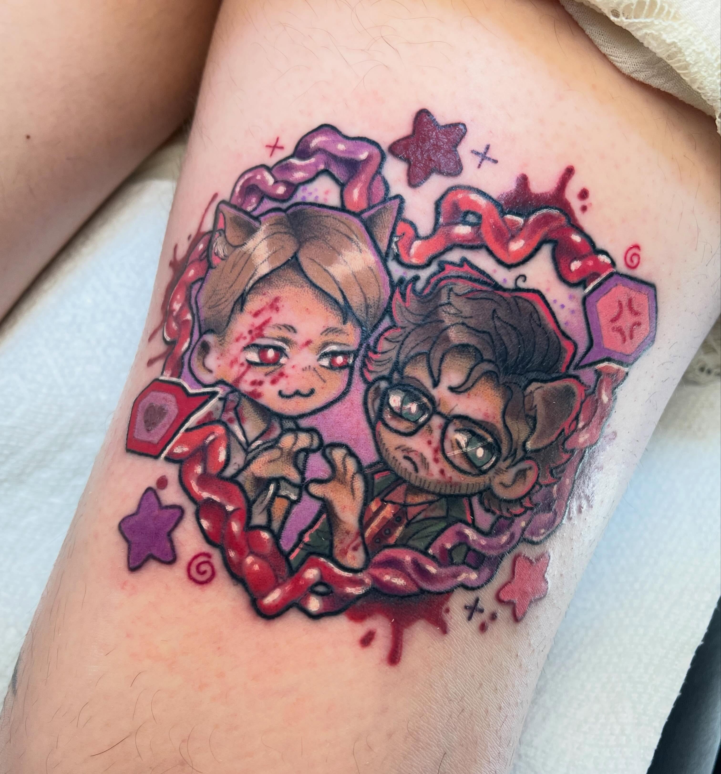 Tattoo by @nervatattoo — anime, illustrative