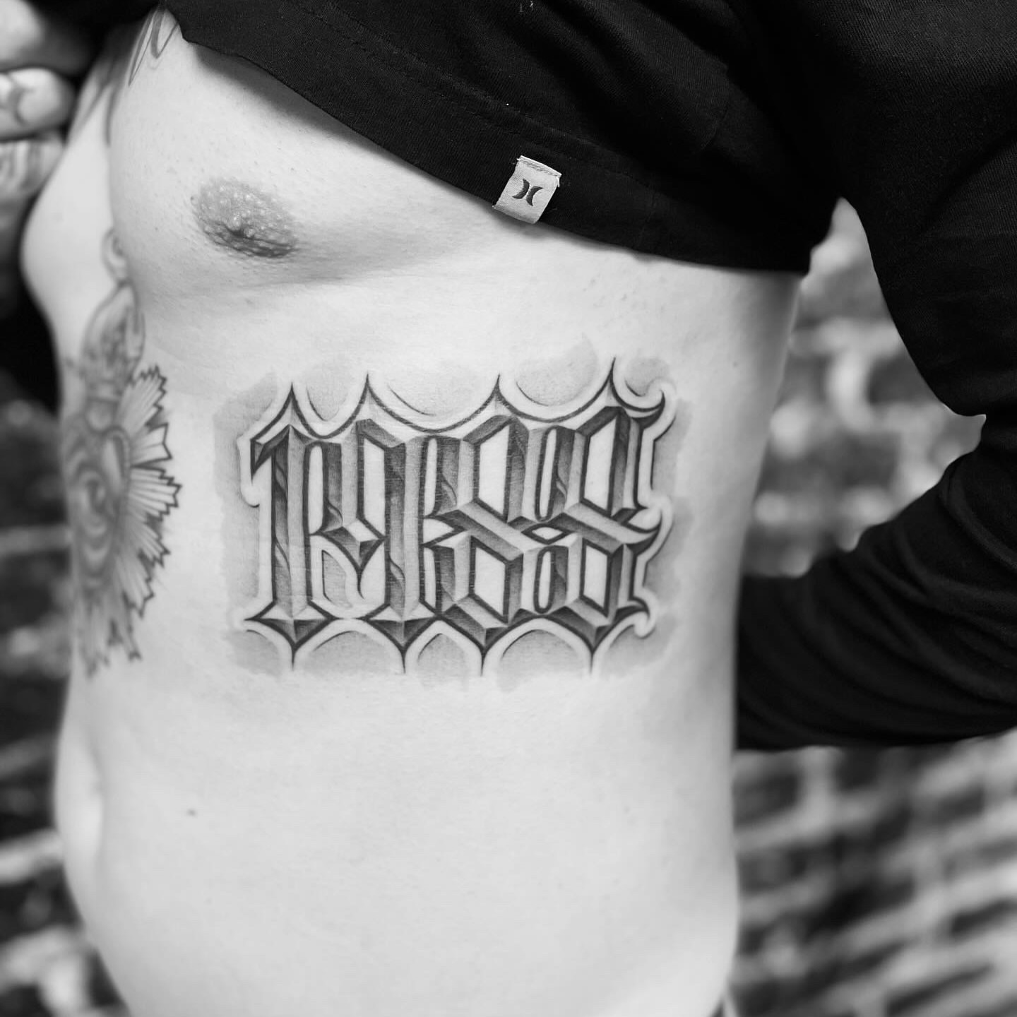 Tattoo by @paul_racks — black_and_grey