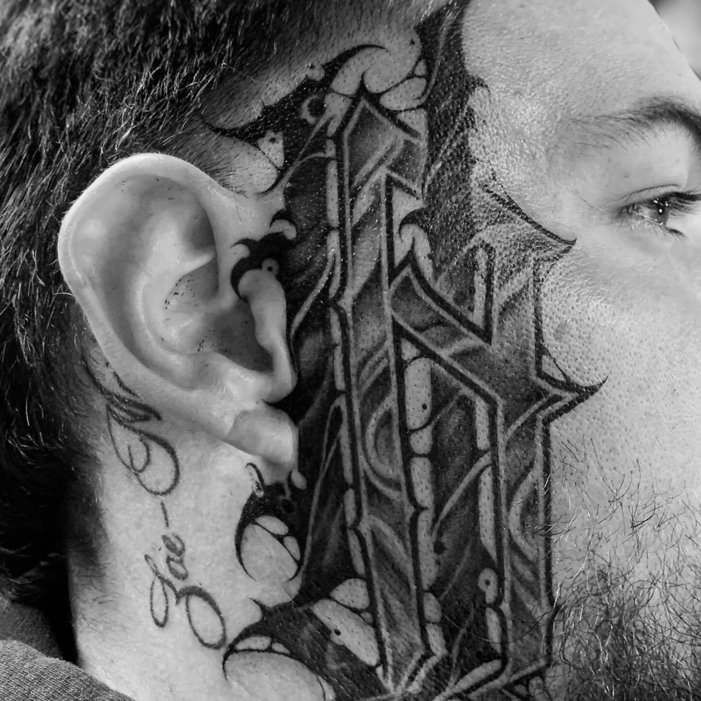 Tattoo by @paul_racks — black_and_grey