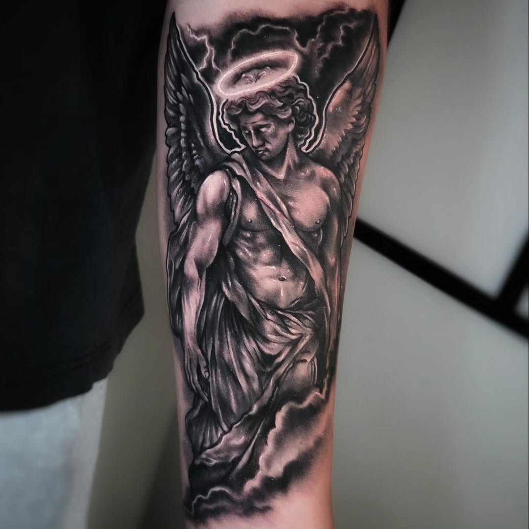 Tattoo by @victor_hatch_tattoos — realism, black_and_grey