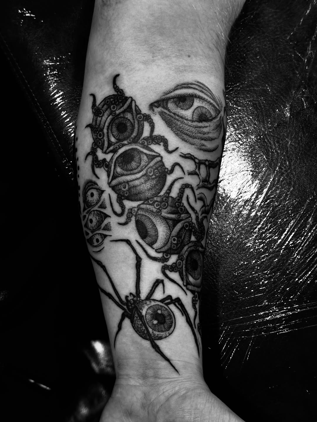 Tattoo by @worleytattoos — dark_realism, dotwork