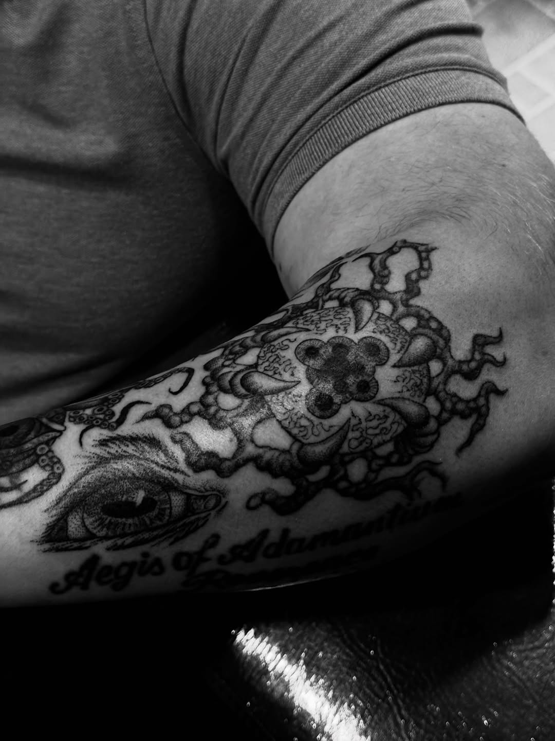 Tattoo by @worleytattoos — black_and_grey, realism