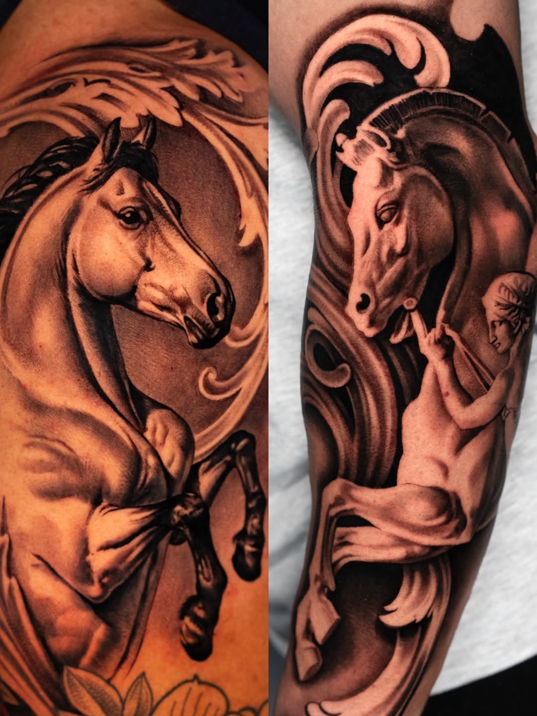 Tattoo by @gionastarace_tattoo — realism, black_and_grey