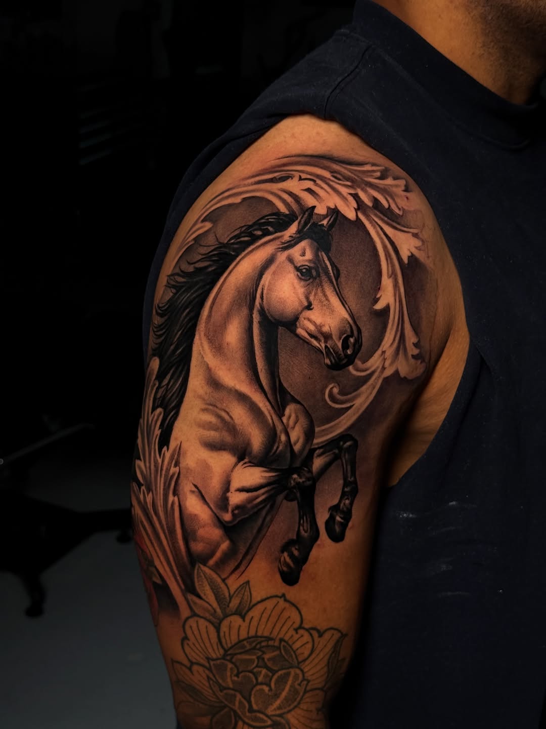 Tattoo by @gionastarace_tattoo — realism, black_and_grey