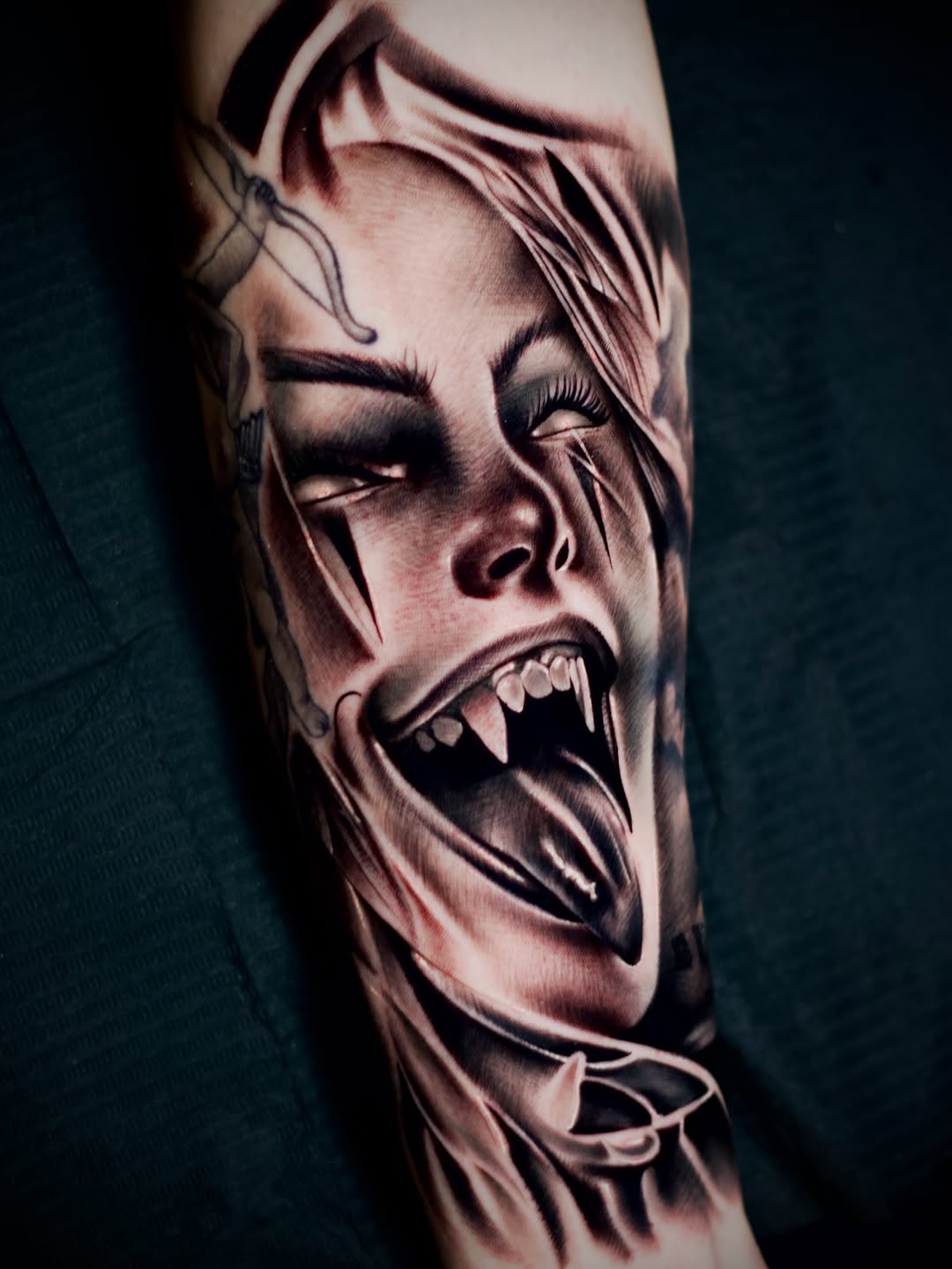 Tattoo by @botero_tattoo β realism, dark_realism