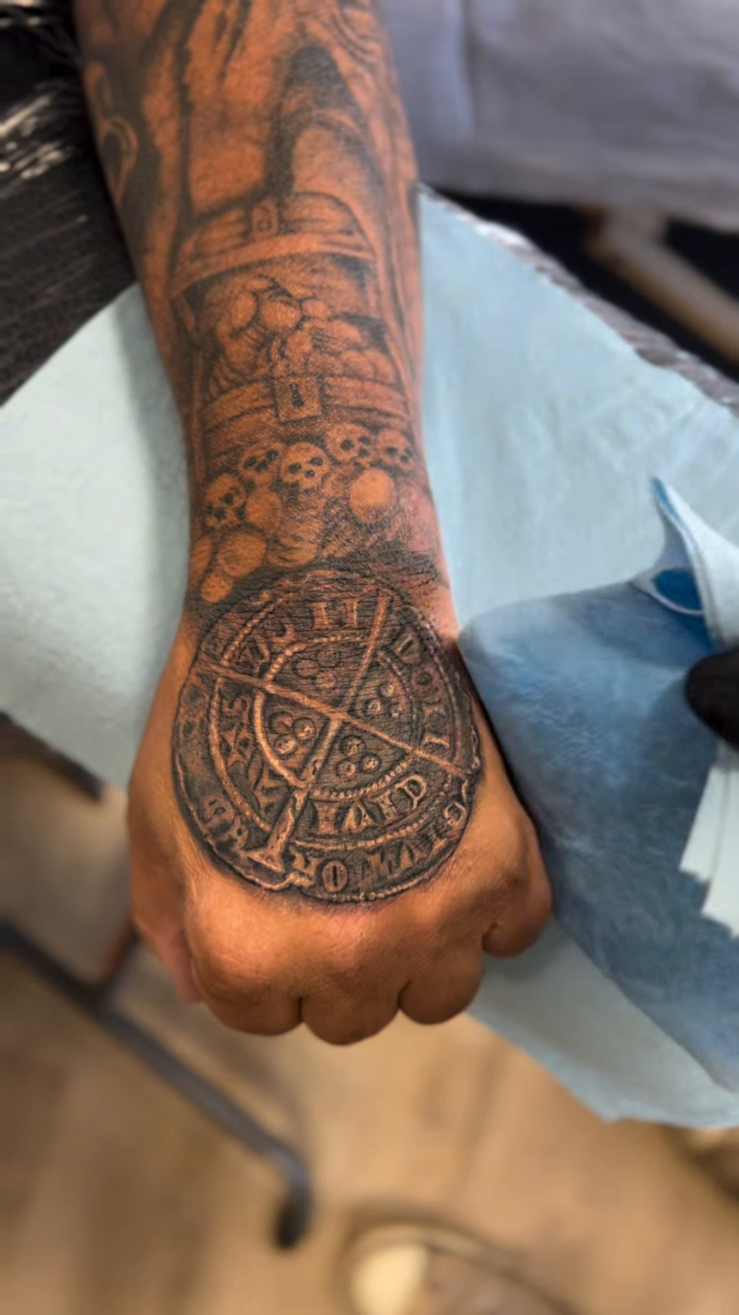 Tattoo by @papamule_ — geometric, blackwork