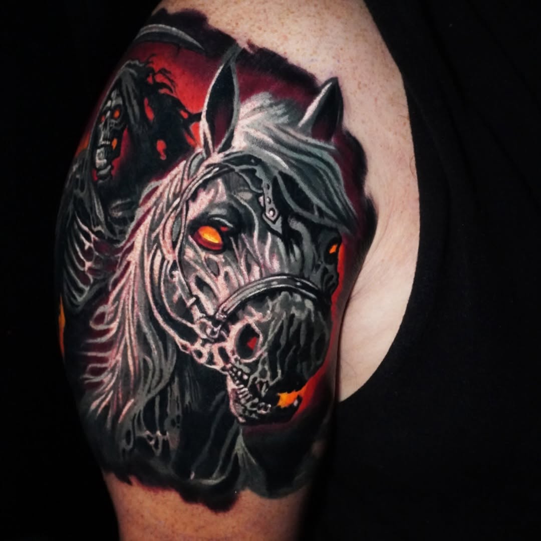 Tattoo by @stylebendingtattoos — realism, dark_realism