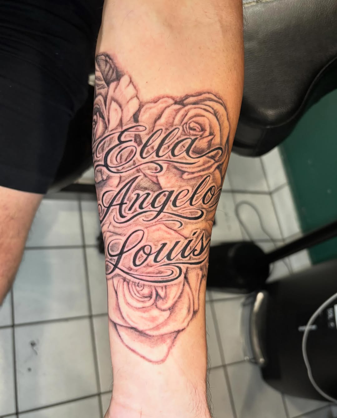 Tattoo by @tankgurl_tattoos — black_and_grey
