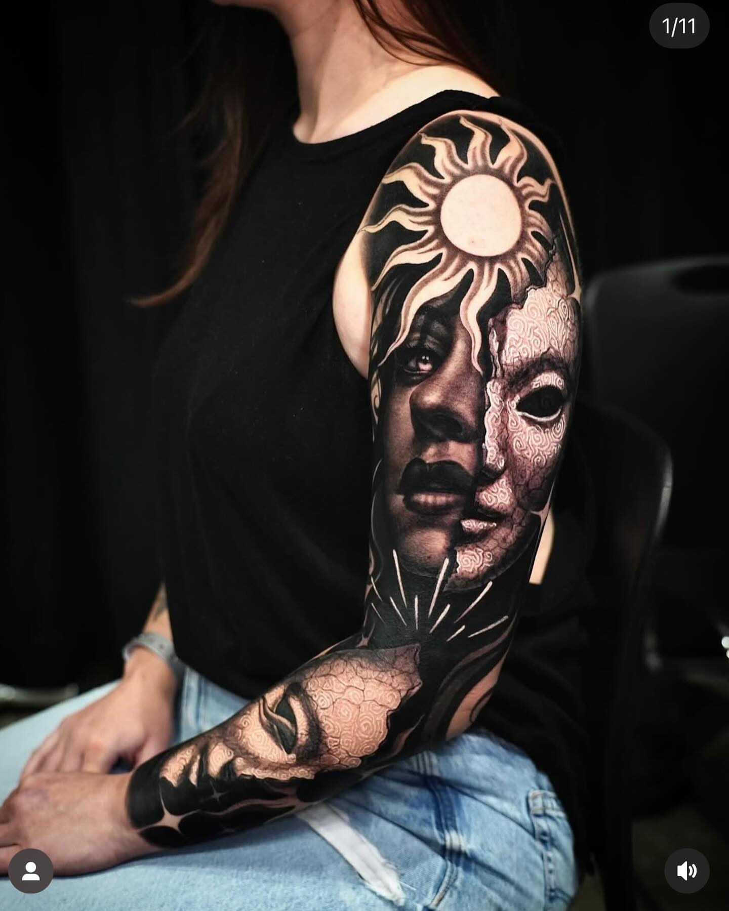 Tattoo by @sezarutattoos — realism, dark_realism