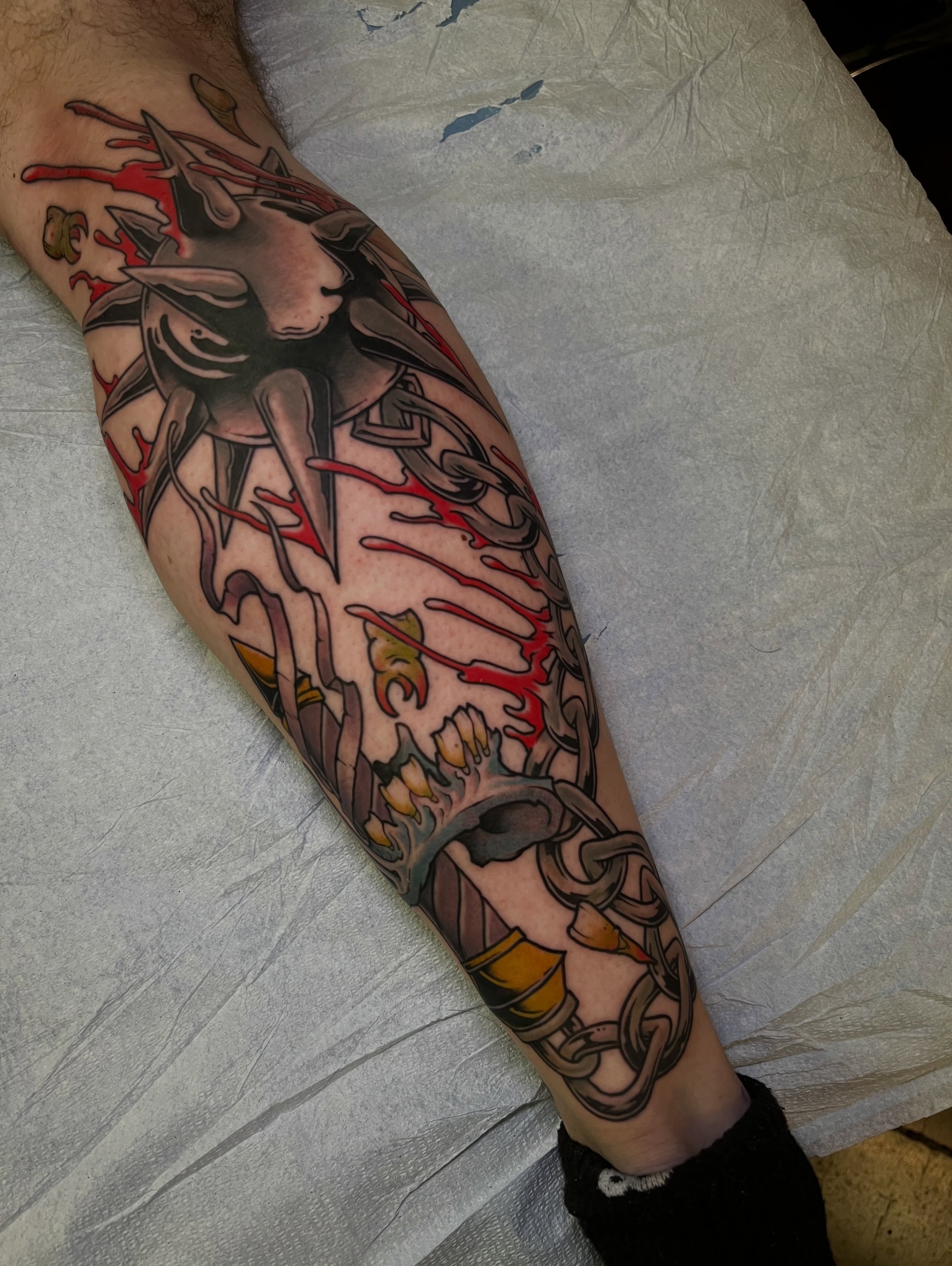 Tattoo by @eptattoos — american_traditional, dotwork