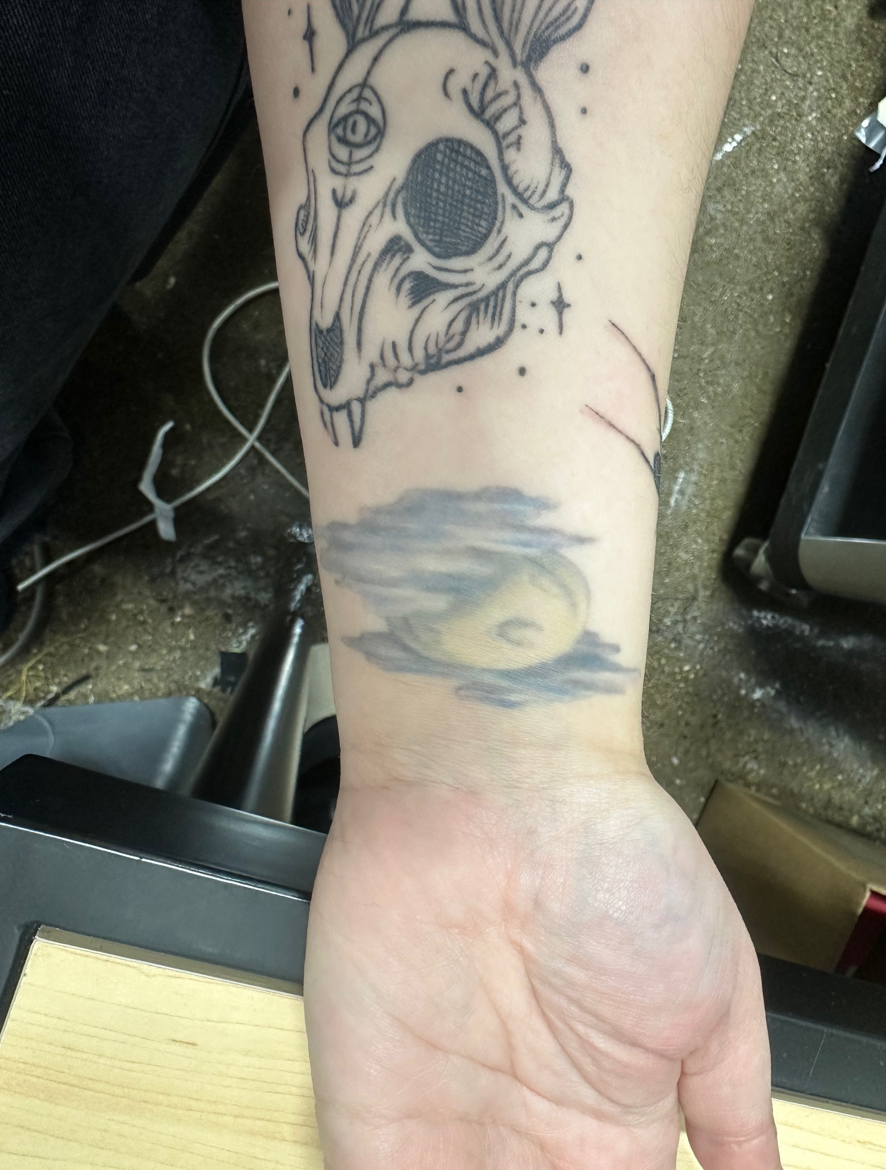 Tattoo by @aprilnicoletattoos — black_and_grey, realism
