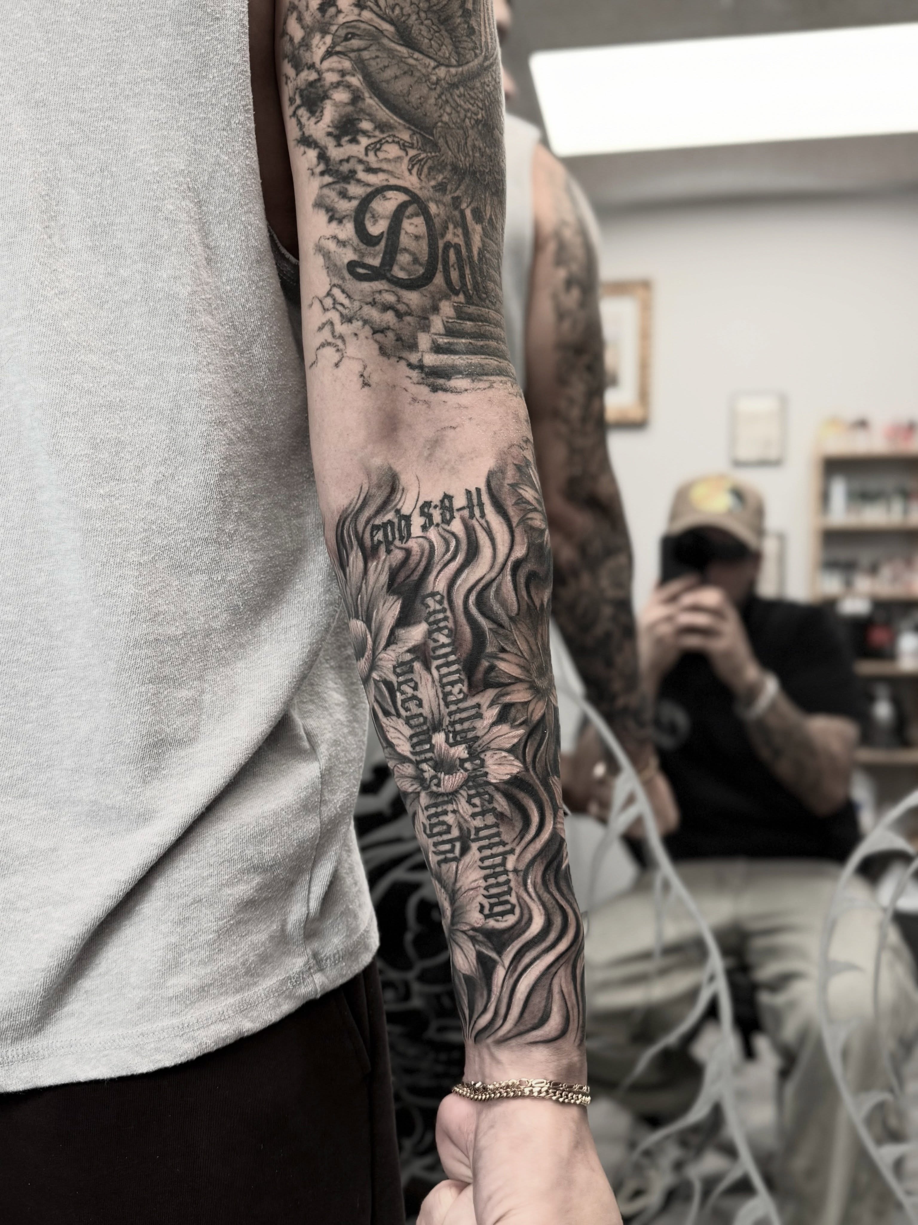 Tattoo by @tattooforero — black_and_grey, realism