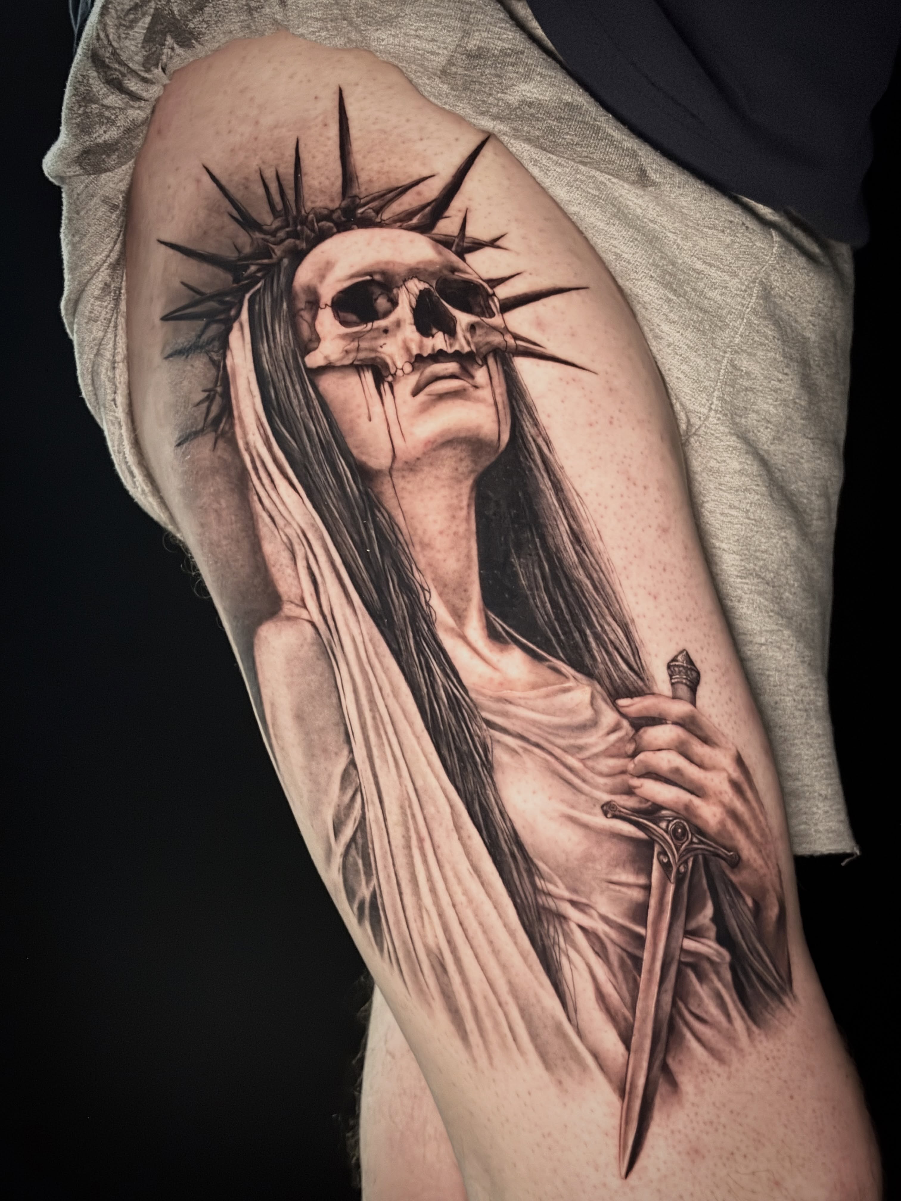 Tattoo by @kay_tatz — dark_realism