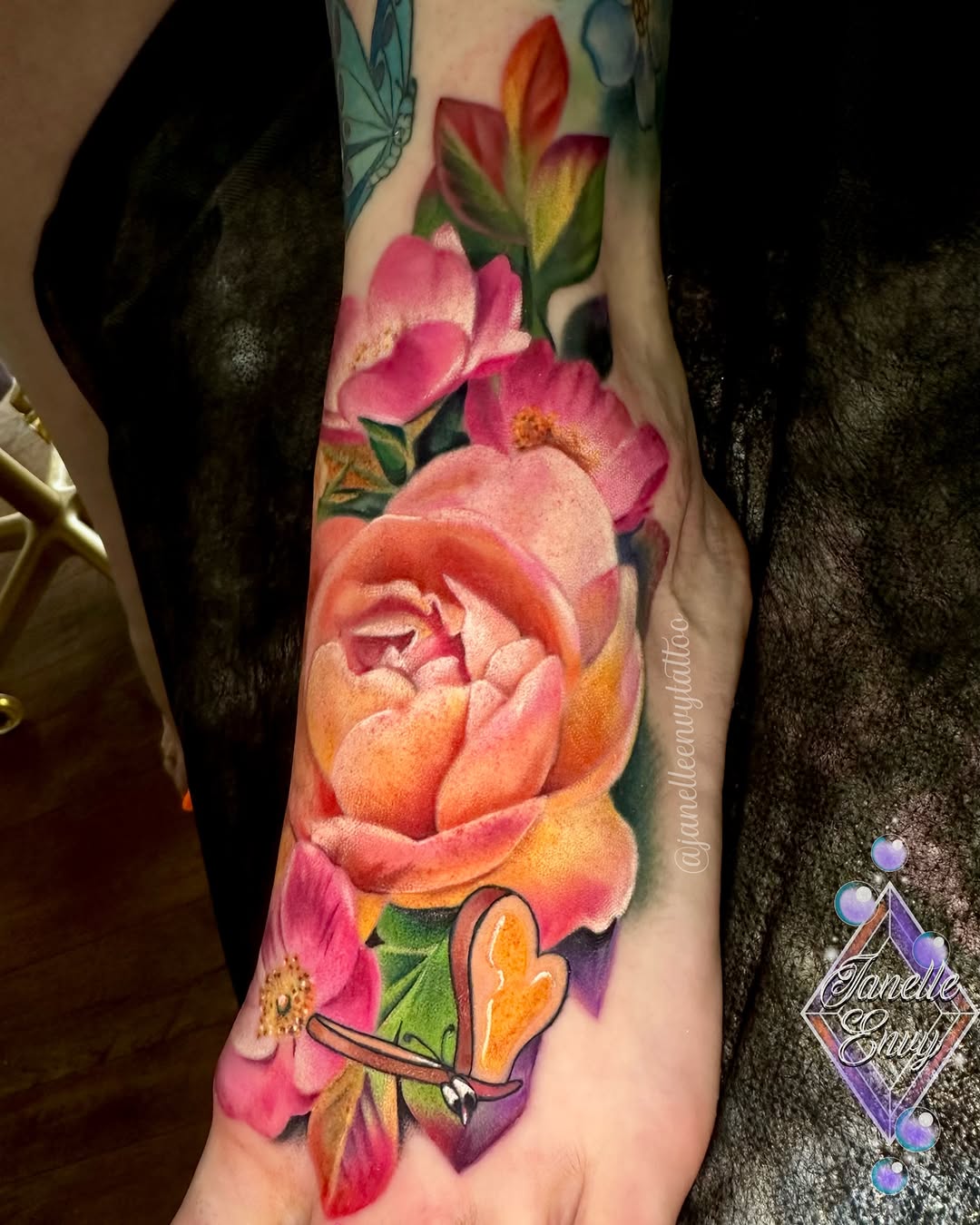 Tattoo by @janelleenvytattoo — realism, color