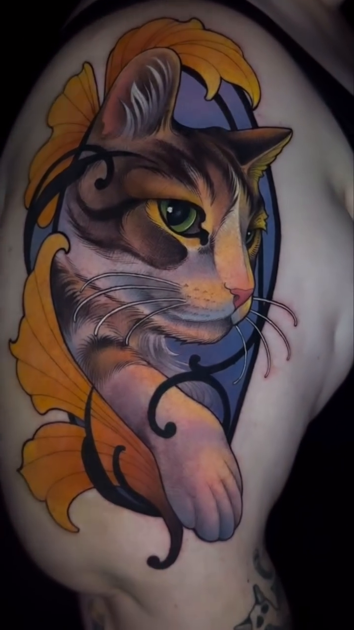 Tattoo by @stephanieheffrontattoos — realism, neo_traditional