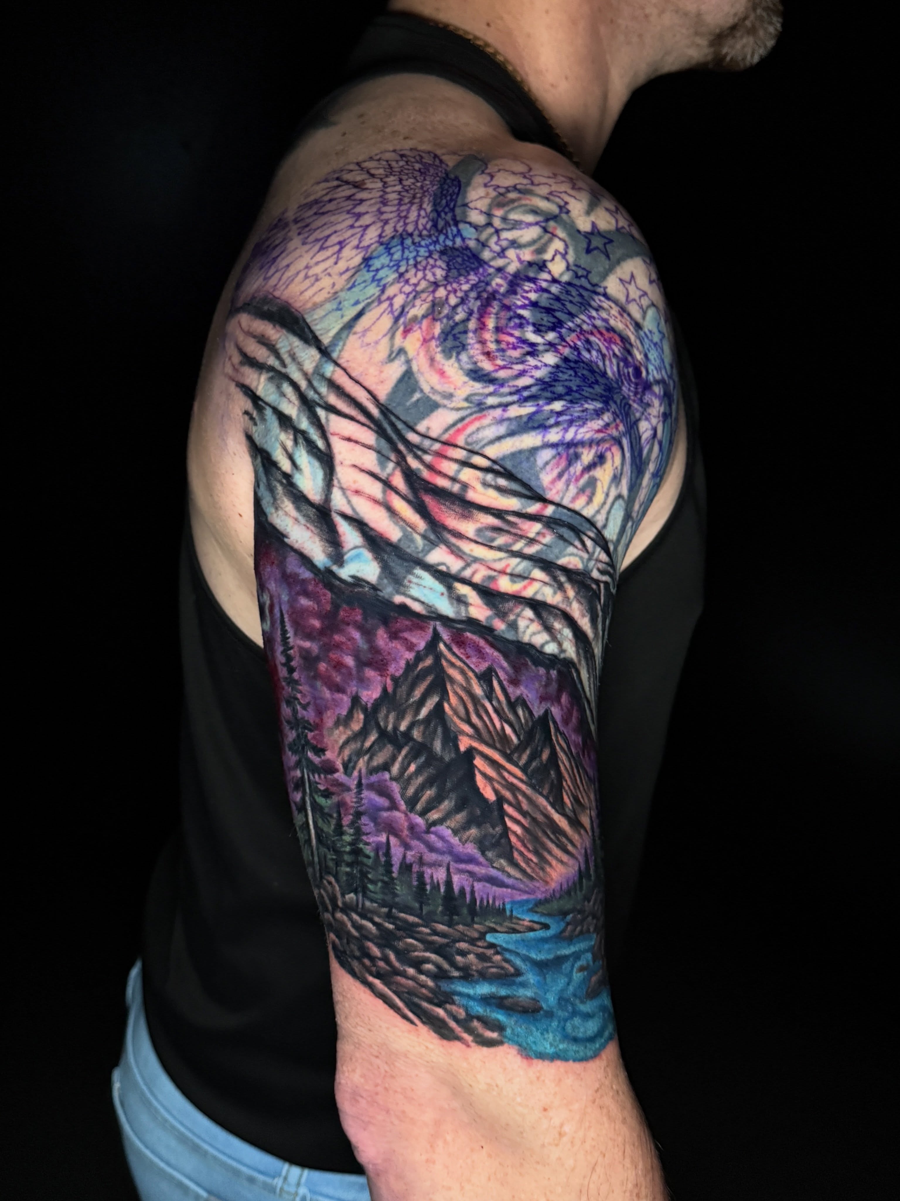 Tattoo by @tattoohabit — realism, dotwork