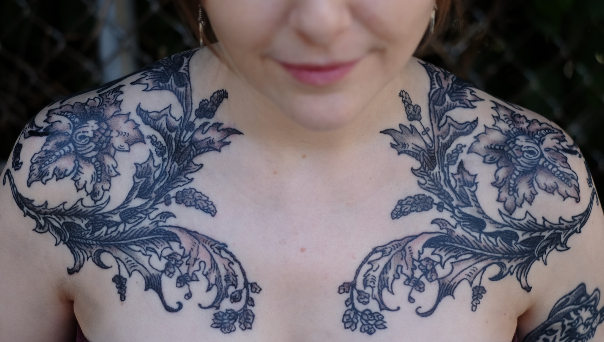 Tattoo by @hexcellenta — black_and_grey