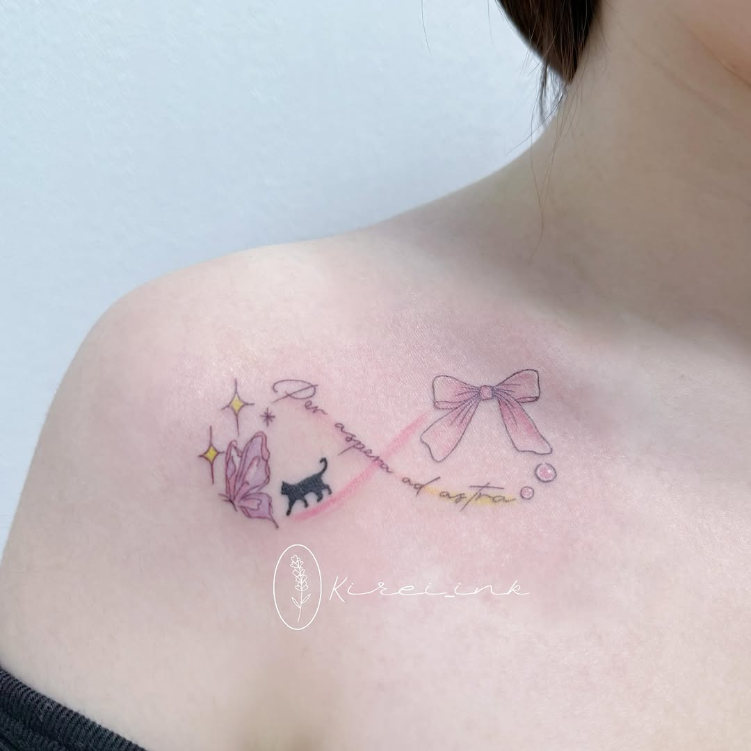 Tattoo by @kireiink_rose — fine_line, dotwork