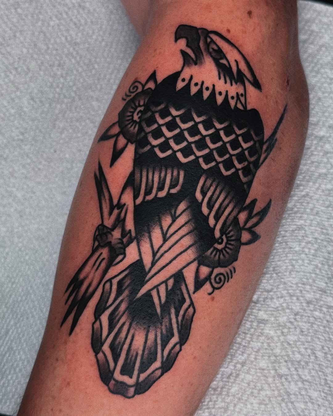 Tattoo by @seanmicheltattoo — black_and_grey