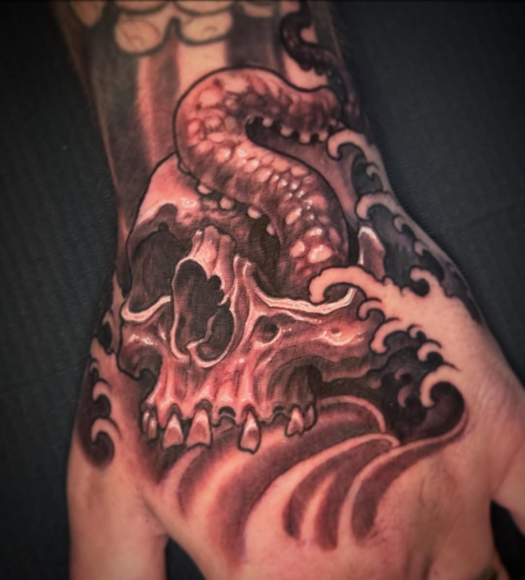 Tattoo by @dominicholmes_art — dark_realism