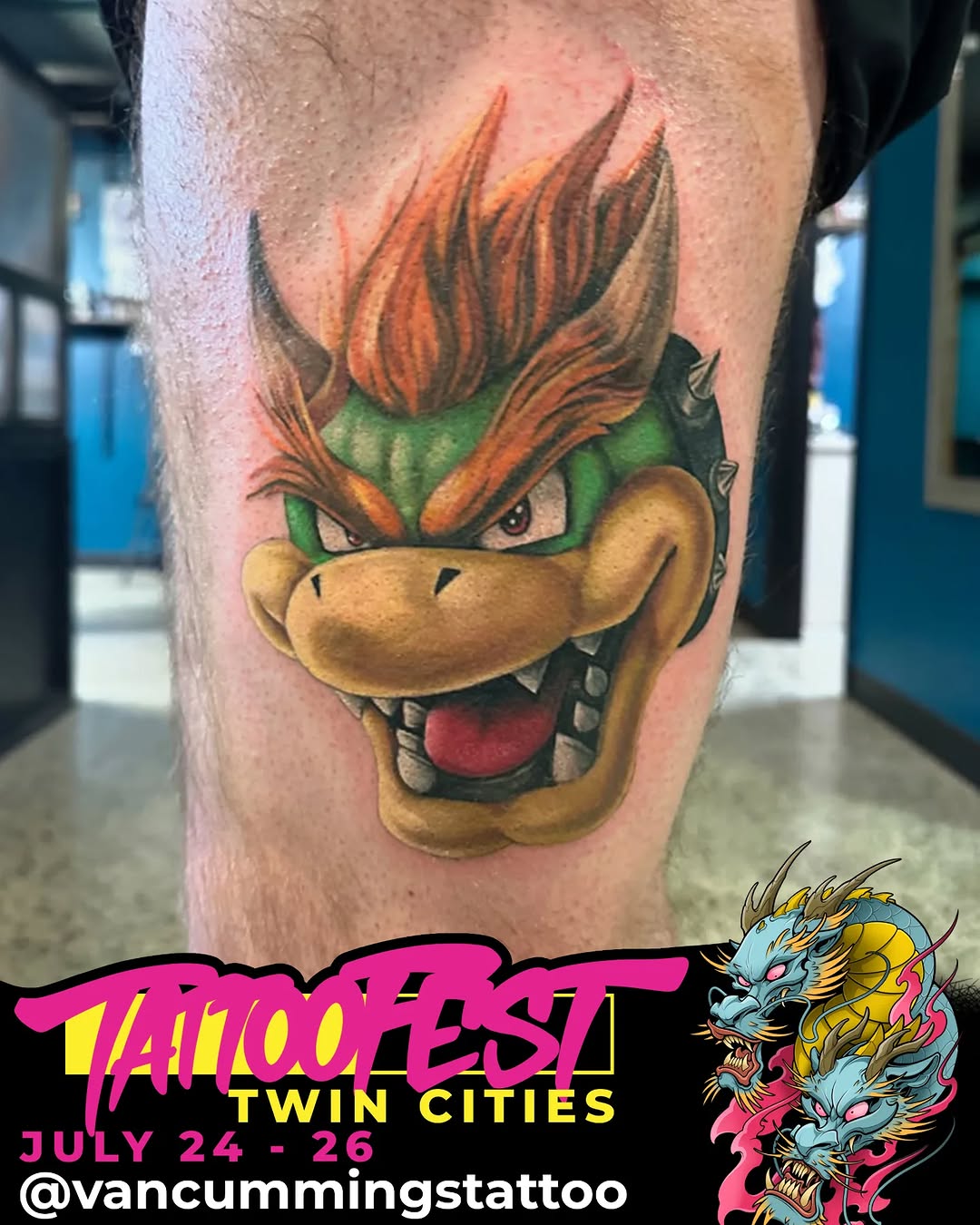 Tattoo by @vancummingstattoo — new_school, anime