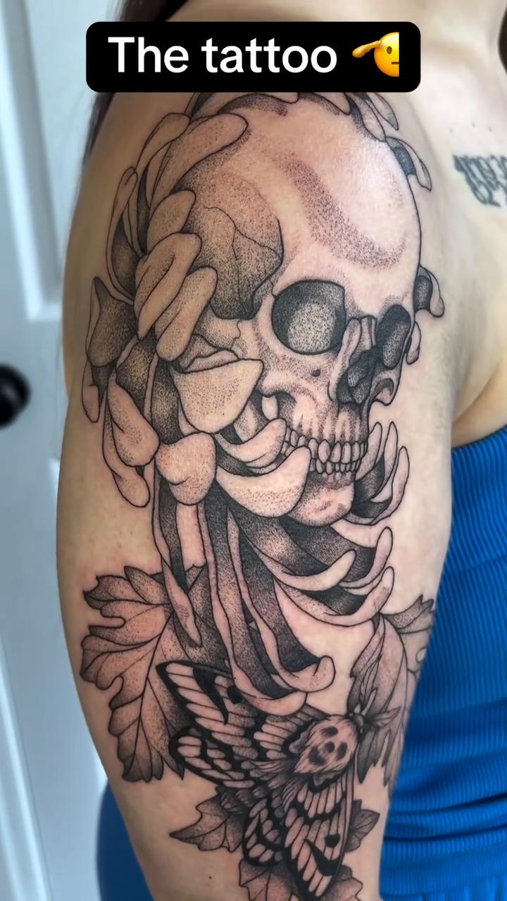 Tattoo by @saber_tooth_tattoo — realism, black_and_grey