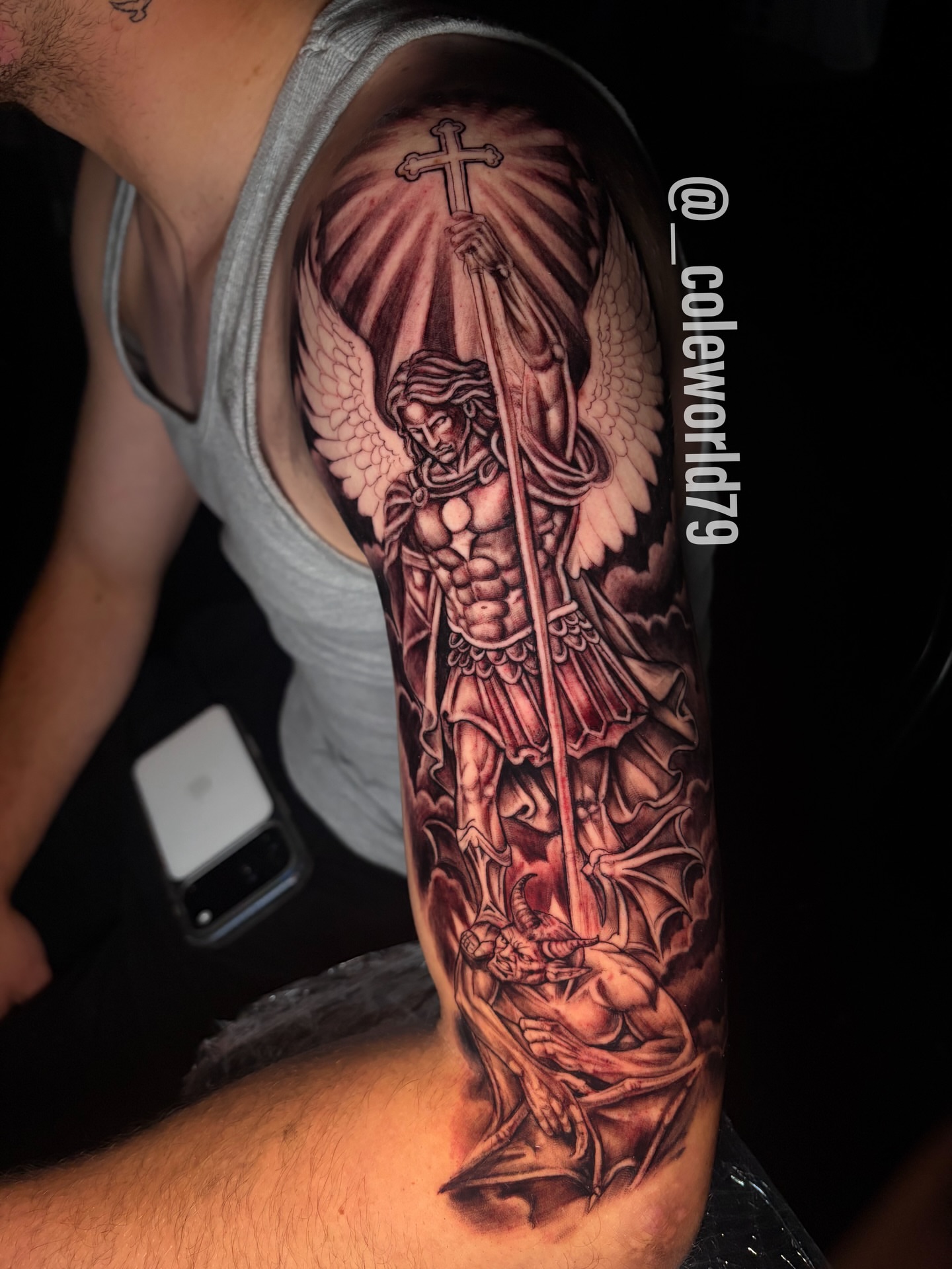 Tattoo by @_coleworld79 โ realism, dark_realism