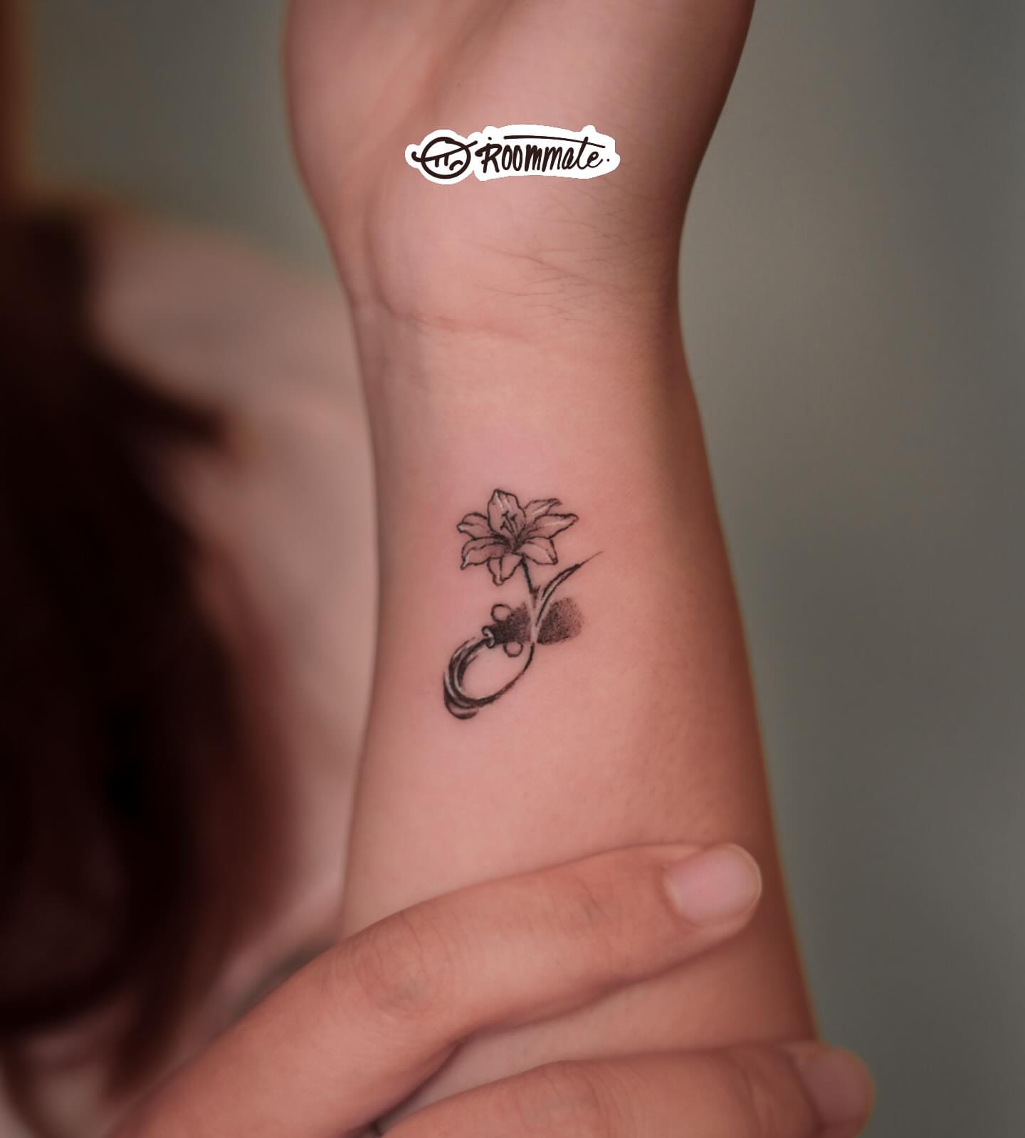 Tattoo by @roommate_tat — black_and_grey