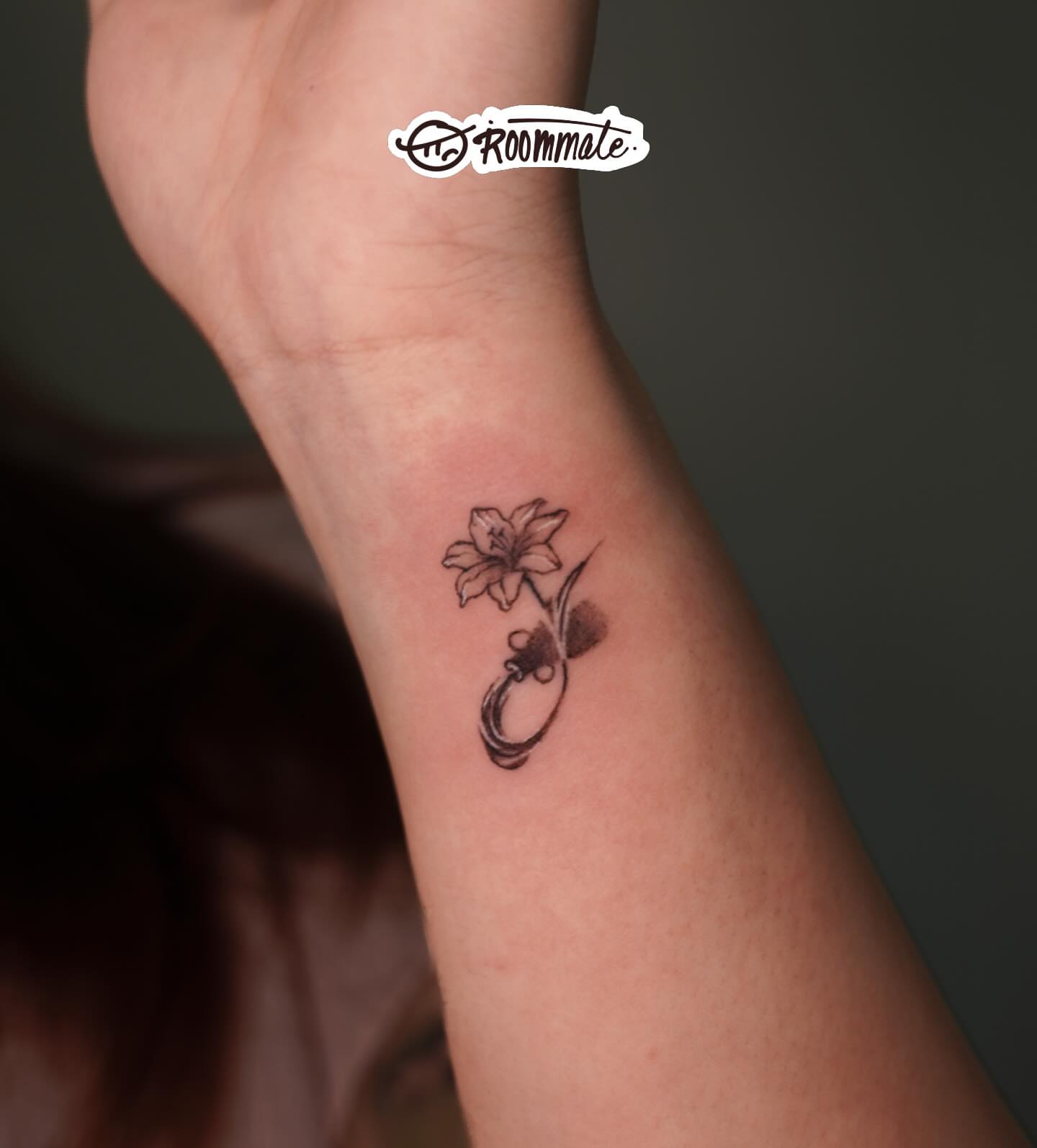 Tattoo by @roommate_tat — black_and_grey